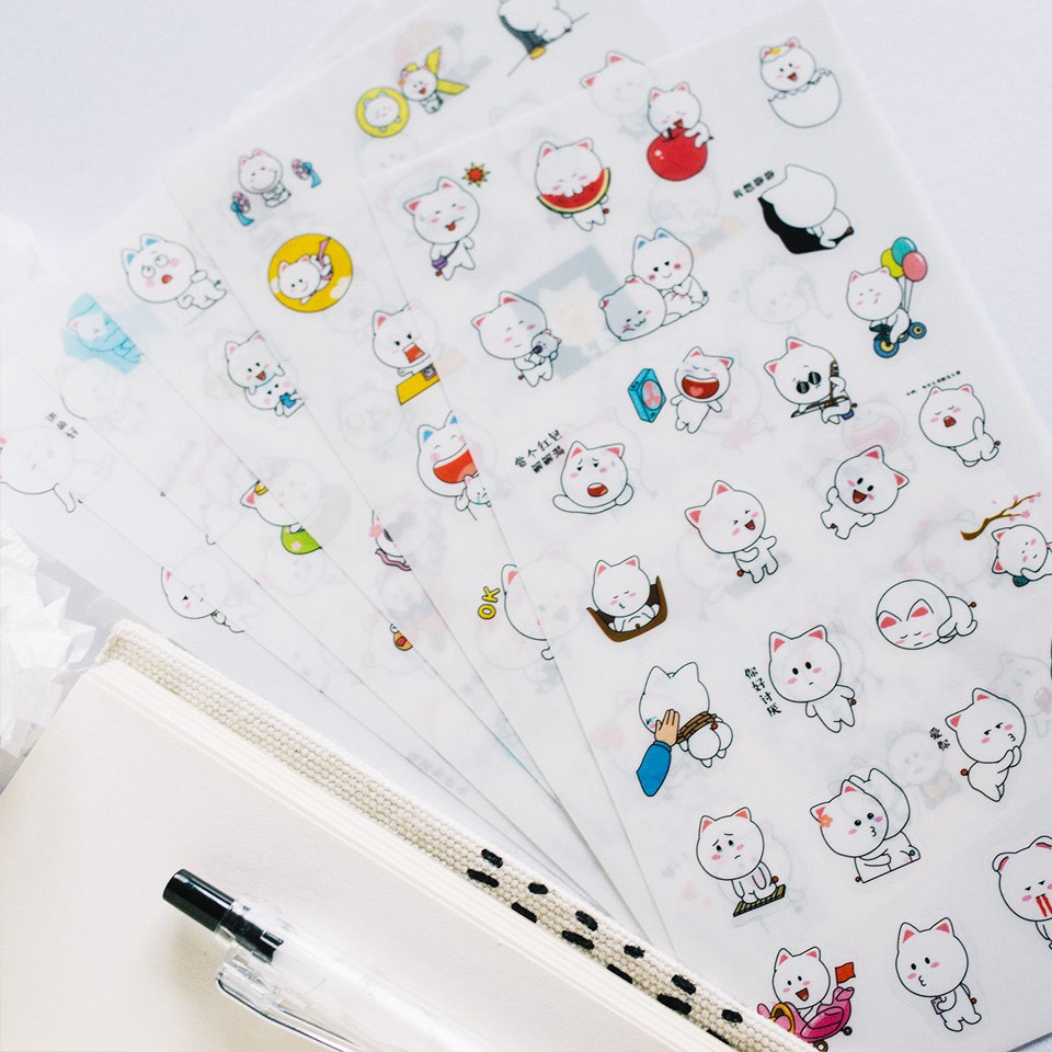 

BIG FACE RABBIT DIARY DECO STICKERS