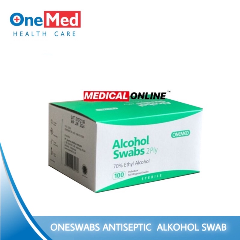 TISSUE ONESWAB PEMBERSIH SWAB ONEMED ISI 100 PER BOX MEDICAL ONLINE MEDICALONLINE