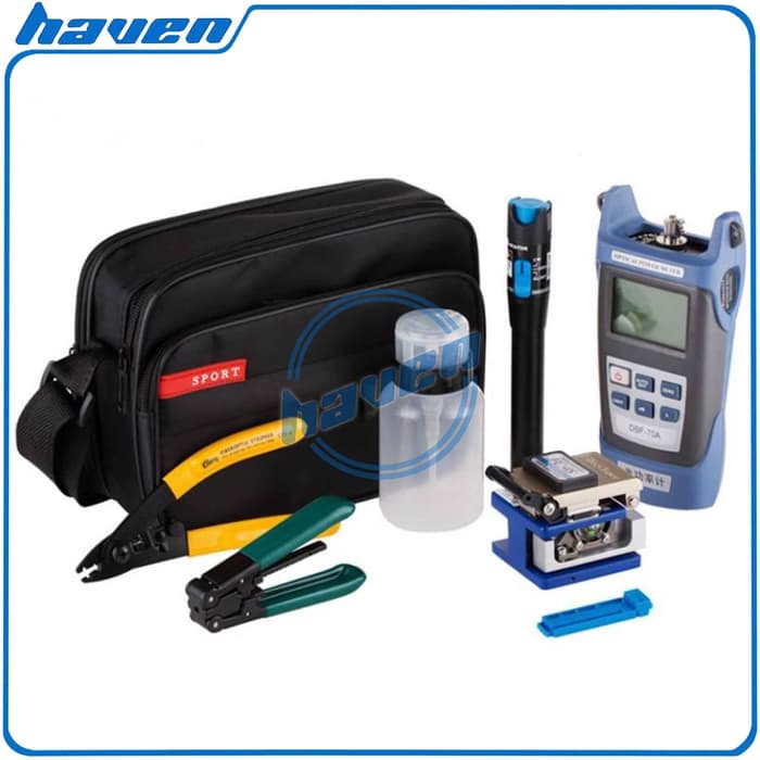 FTTH Tool Kit Set Lengkap OPM VFL Cleaver FO Fiber Optik Tool Kit FO Fiber Optic Tool Kit