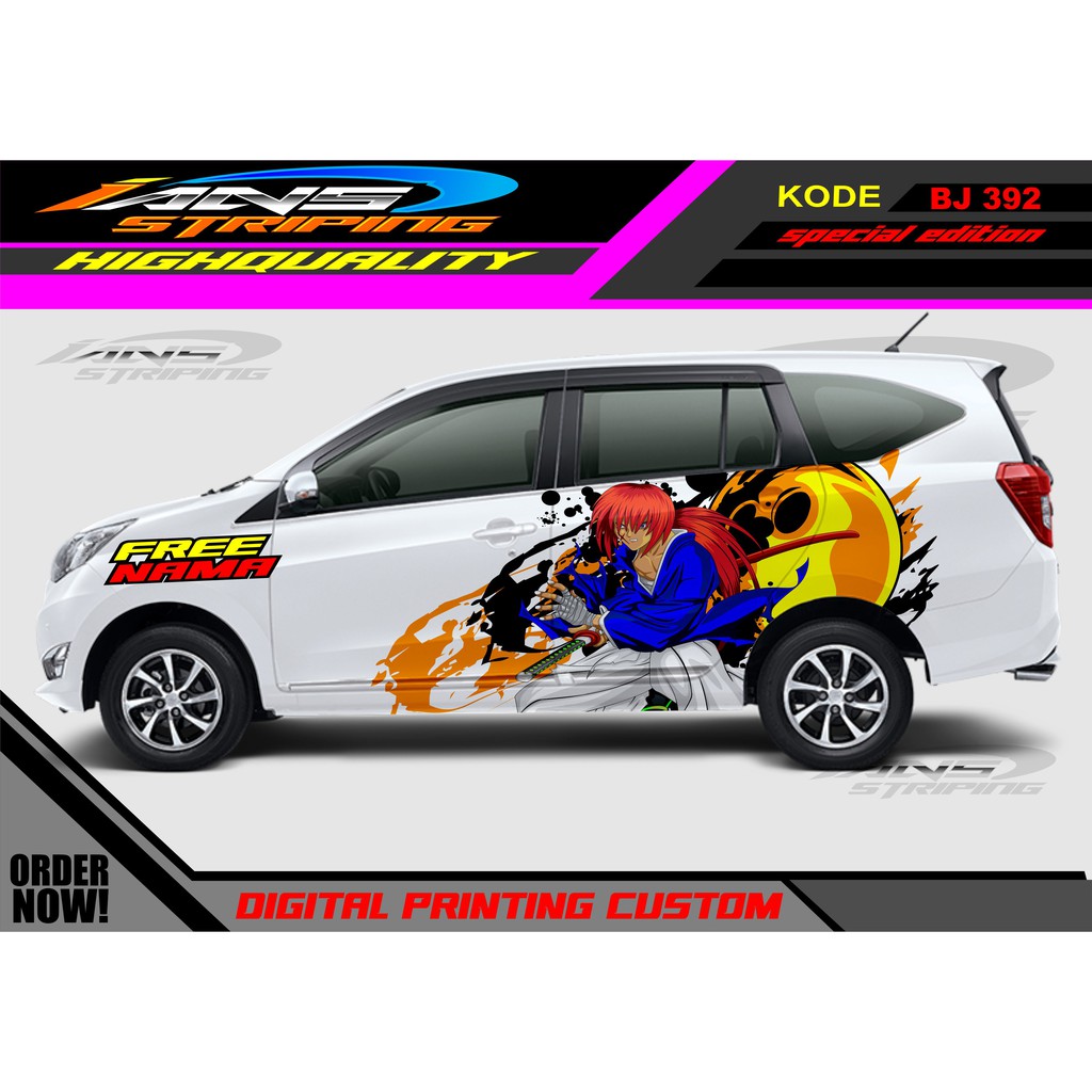 DECAL STICKER MOBIL SIGRA, AVANZA , DATSUN / STIKER MOBIL / STIKER VARIASI MOBIL TERBARU