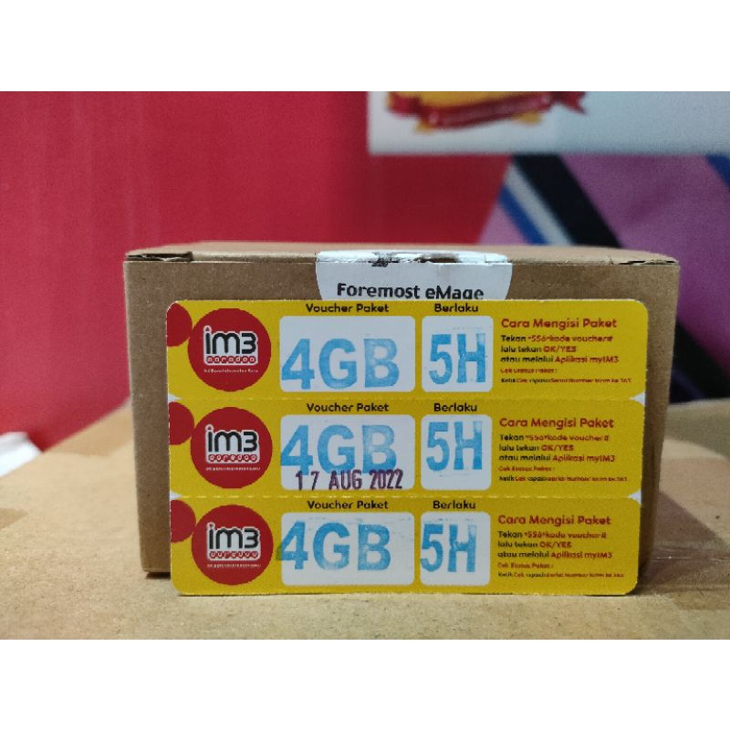 VOUCHER INDOSAT 4GB 5HARI
