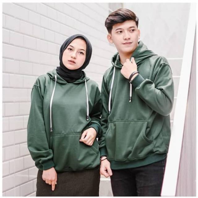 NATURAL SWEATER HOODIE POLOS WANITA - PRIA / UNISEX SWEATER