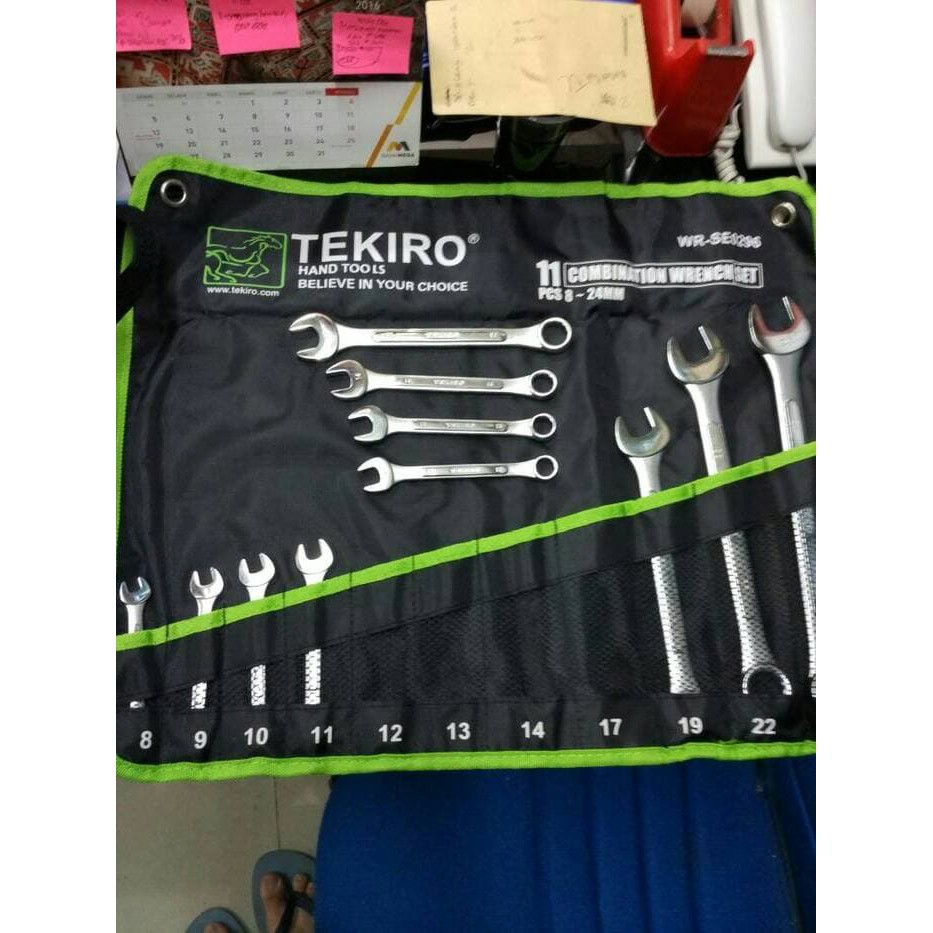 TEKIRO KUNCI RING PAS 8-24 MM 11 PCS / KUNCI RING PAS SET TEKIRO