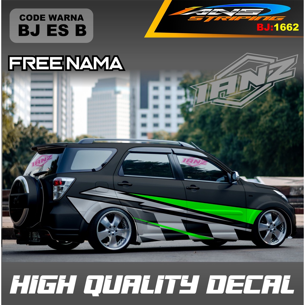 STICKER DECAL MOBIL TERIOS / VARIASI STICKER DECAL MOBIL AVANZA XENIA INNOVA / DECAL STIKER GRAND LIVINA / STIKER MOBIL