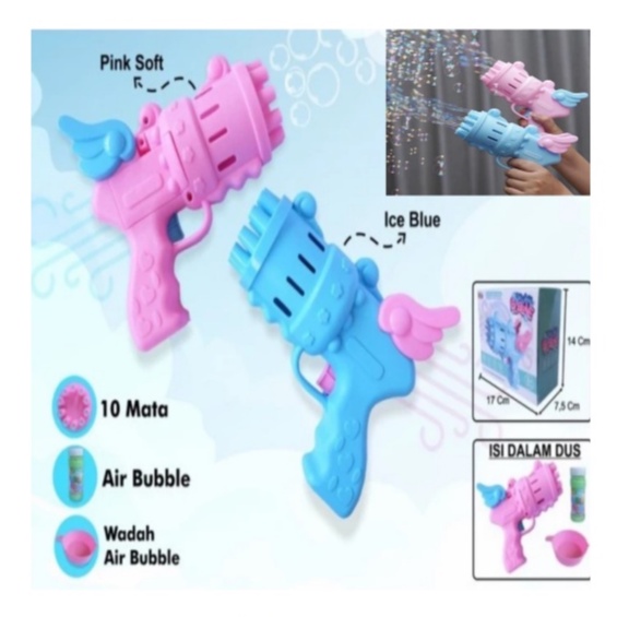 MAINAN GELEMBUNG SABUN DREAM BUBBLE COVER BIRU / PINK