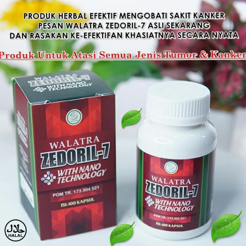 WALATRA ZEDORIL 7- ZEDORIL 7-OBAT HERBAL ATASI PENYAKIT KANKER/TUMOR