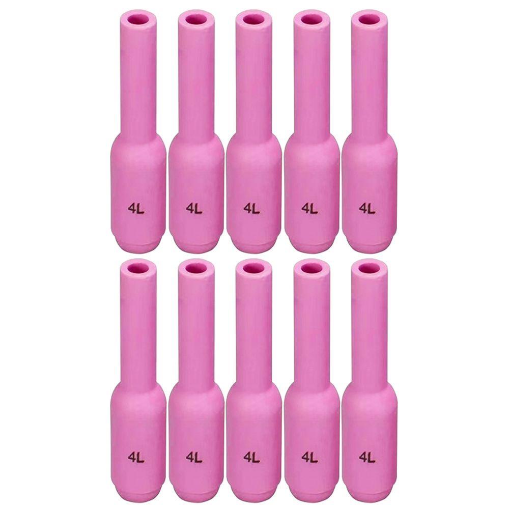 Populer 5pcs Aksesori Nozzle Keramik Dipanjangkan Aksesori Tukang Las Nozzle Perisai Piala WP17 /18 /26