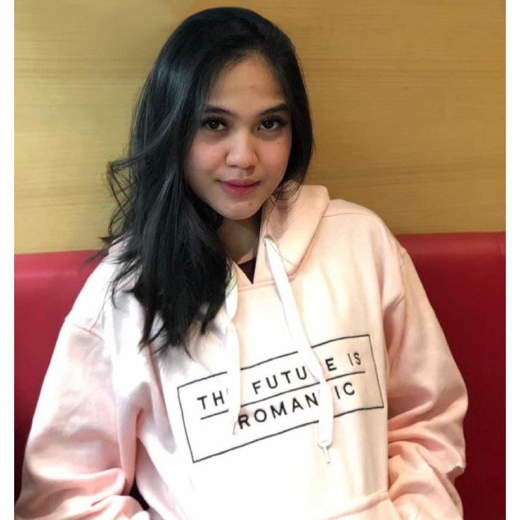 FenishaStore Sweater Hoodie Jumper Wanita The Future is Romantic