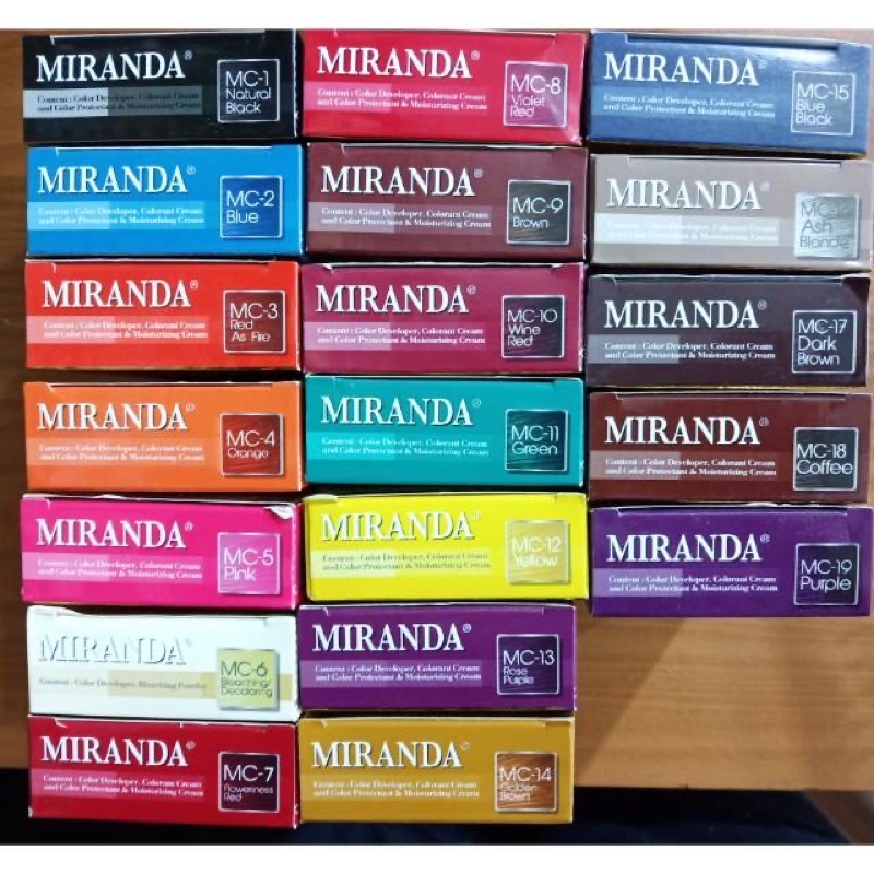 Miranda Hair Color / Cat Rambut / Pikok Rambut / Semir Rambut