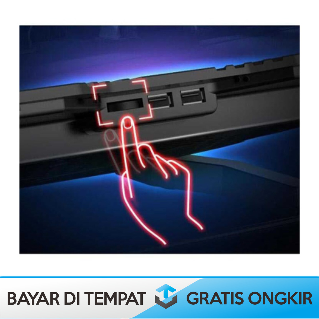 COOLING PAD LAPTOP GAMING LAPTOP GAMING MURAH ASUS ACER MAC MURAH - PENDINGIN LAPTOP COOLER 5 KIPAS