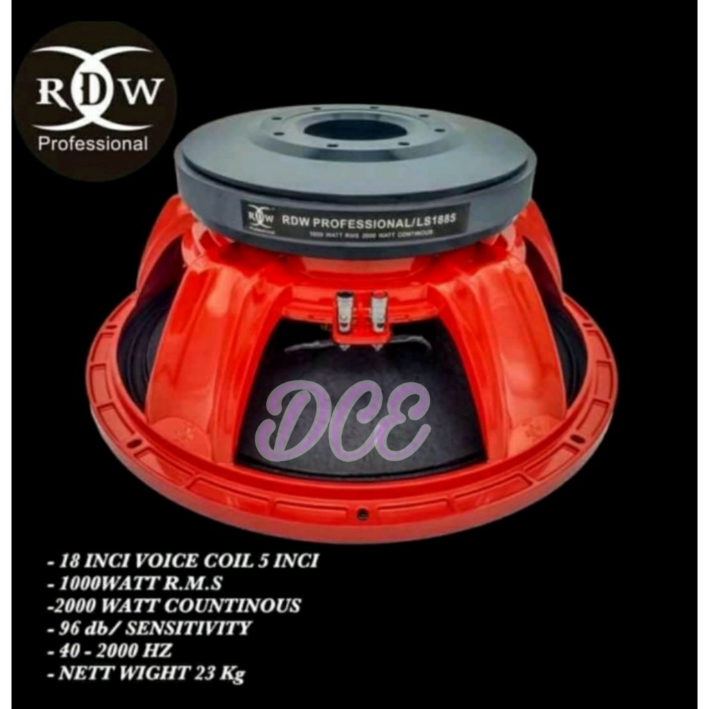 Speaker Komponen RDW LS1885 LS 1885 18inch Original