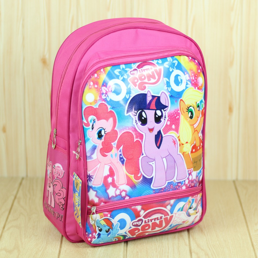 Jual Tas Ransel Punggung Anak Sekolah Paud TK SD Little Pony Wanita Murah Lucu Imut Cantik Awet