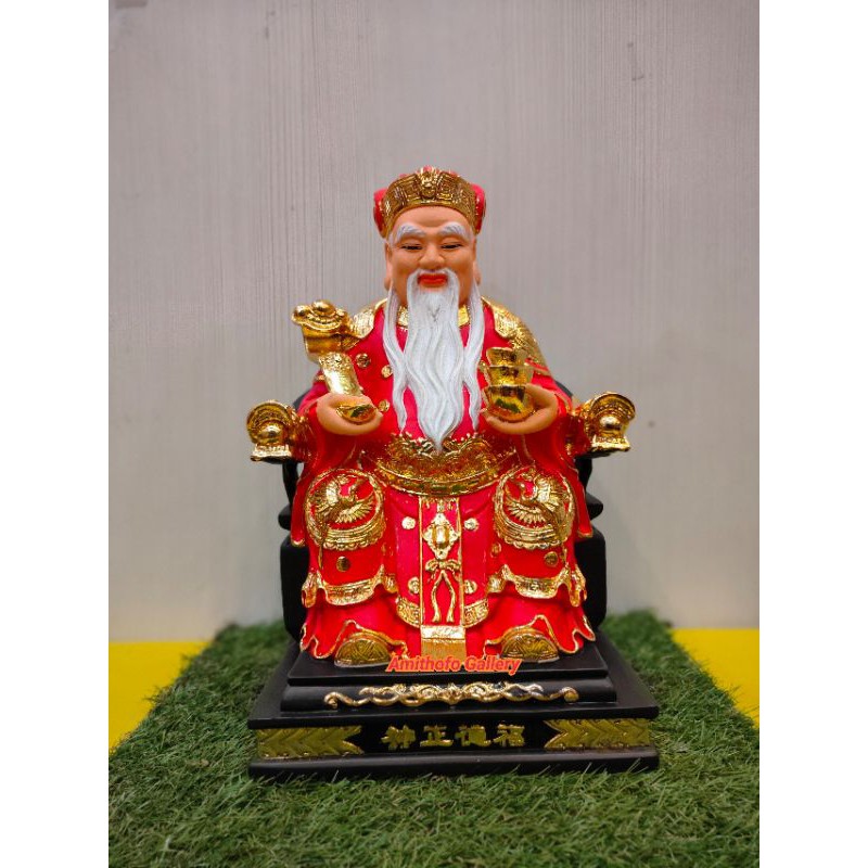 patung hoktek baju merah 12inch