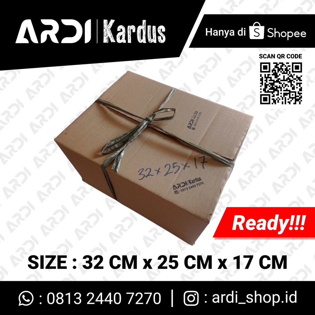 

KARDUS SIZE 32 CM X 25 CM X 17 CM