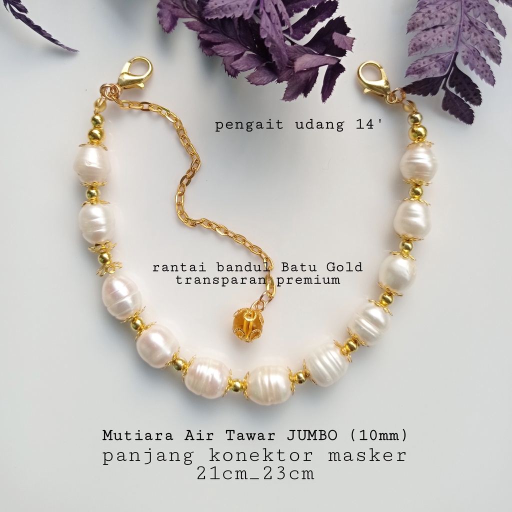 Konektor masker mutiara air tawar