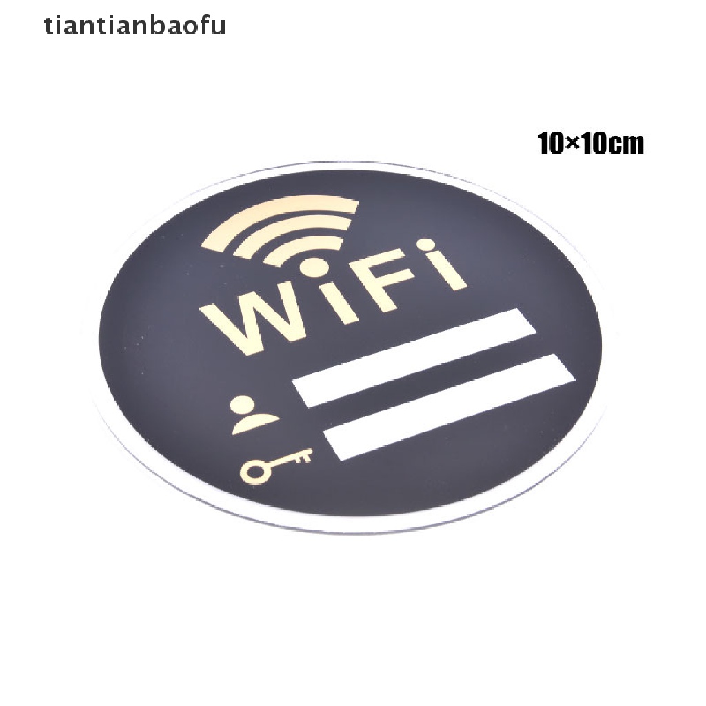 [tiantianbaofu] WIFI Sign 3D Acrylic Mirror Wall Sticker Rewritable Handwriting Account Password Boutique