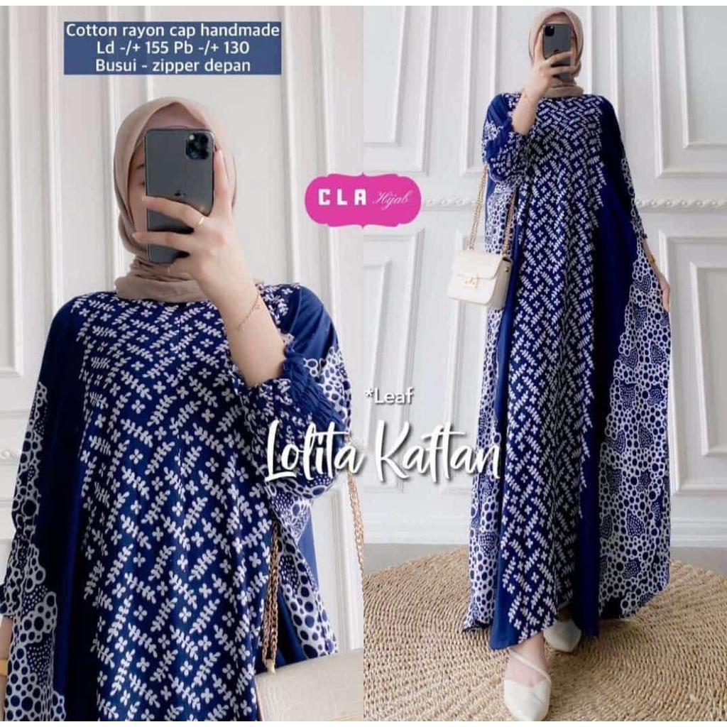 DASTER KAFTAN JUMBO LD 160 CM DASTER ARAB KELELAWAR LENGAN PANJANG PB 138 TIEDYE CAP BUSUI-6 kaftan cap