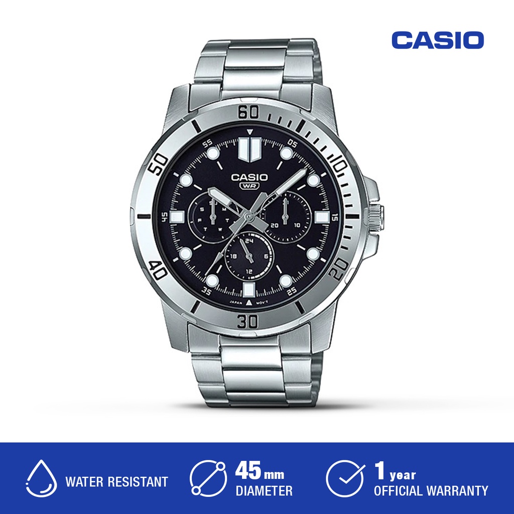 Jam Tangan Casio Analog Pria MTP-VD300D-1EUDF