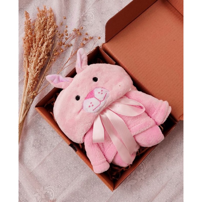 hampers bayi /kado bayi/ gift box-Kelinci pink