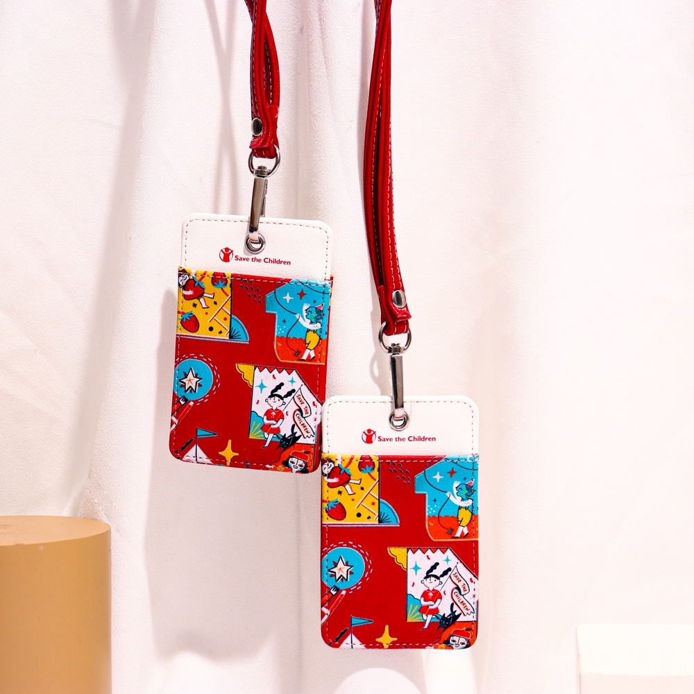 

SAVE THE CHILDREN ID Card Holder 2.0 Lanyard Semi Leather
