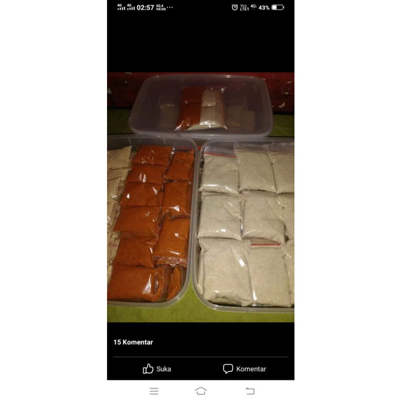 

bumbu marinasi ayam geprek, KFC, dll