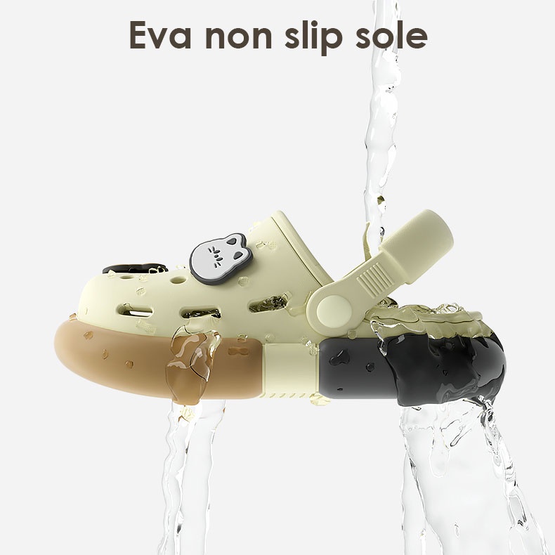 Sandal Anak Cowok Slip On Strap Bahan EVA Sol Ekstra Tebal Desain Anti Slip Sol Pijat Tersedia berbagai warna untuk usia 1-8 tahun