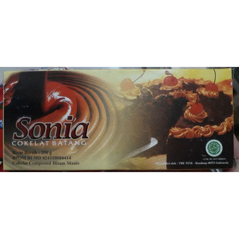 

coklat compound sonia dark 250gr