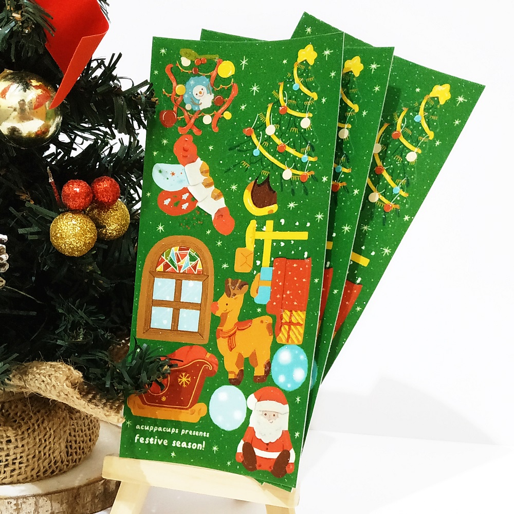 

Festive Season! Christmas Sticker Sheets | acuppacups
