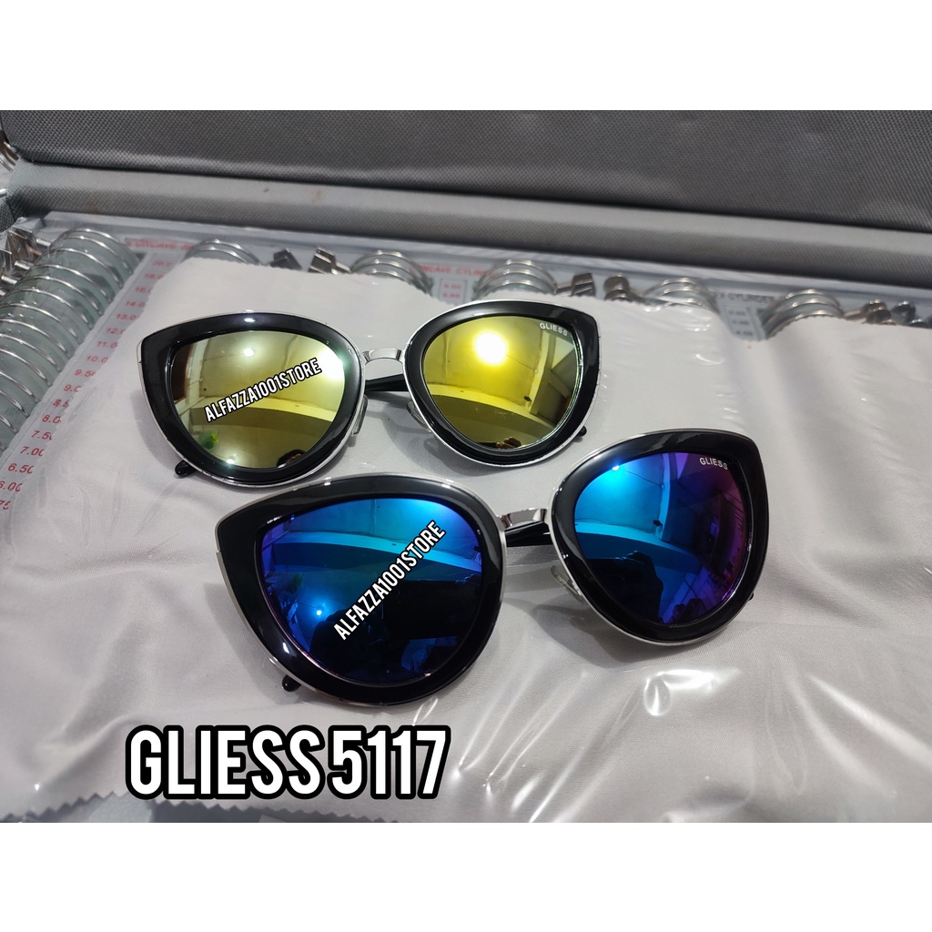 GUESS- Kacamata Gaya Wanita Model Cat Eye /Sungglass Wanita Lensa Mirror