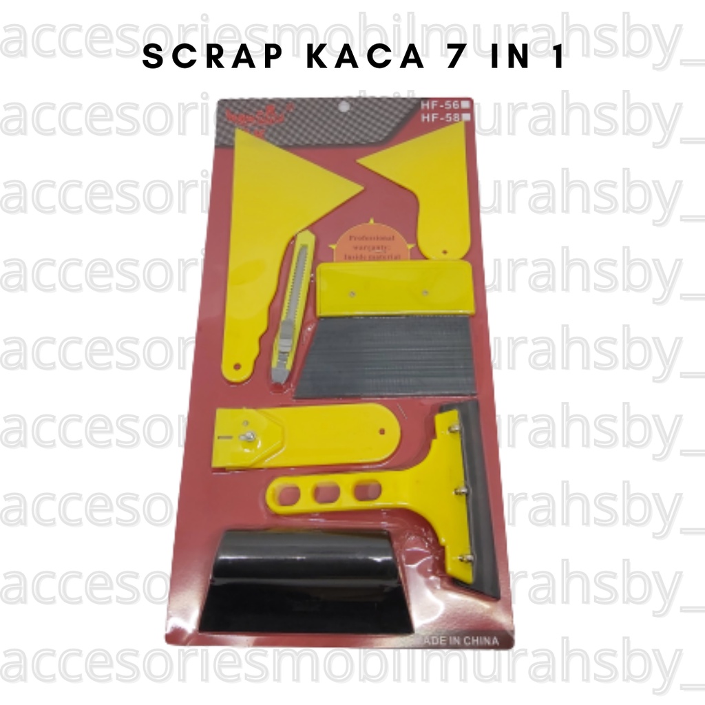 Rakel Sticker / scrap Kaca 7 in 1