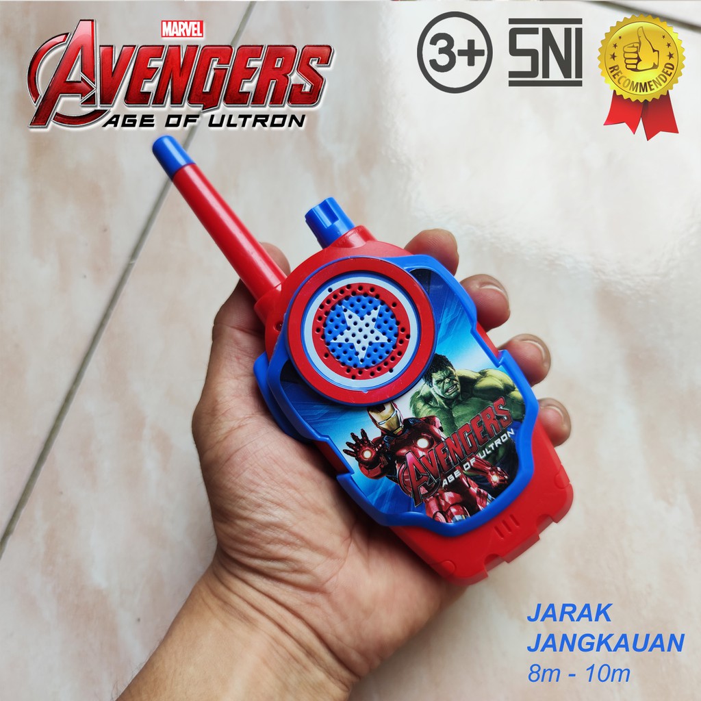 Mainan Walkie Talkie Super Hero