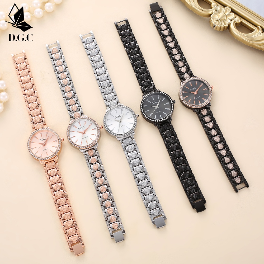 [Ready Stock]Fashion Women Magnetic Buckle Stainless Steel Mesh Band Swan Watch Quartz Watch G47