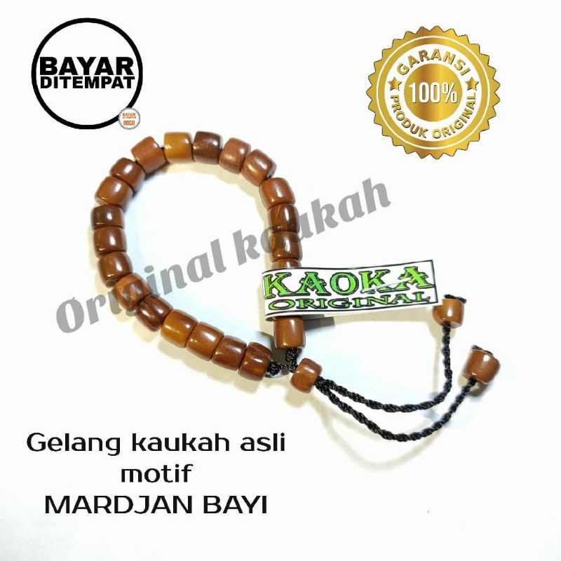 Gelang kayu kaukah asli mardjan bayi (ORIGINAL KAUKAH)