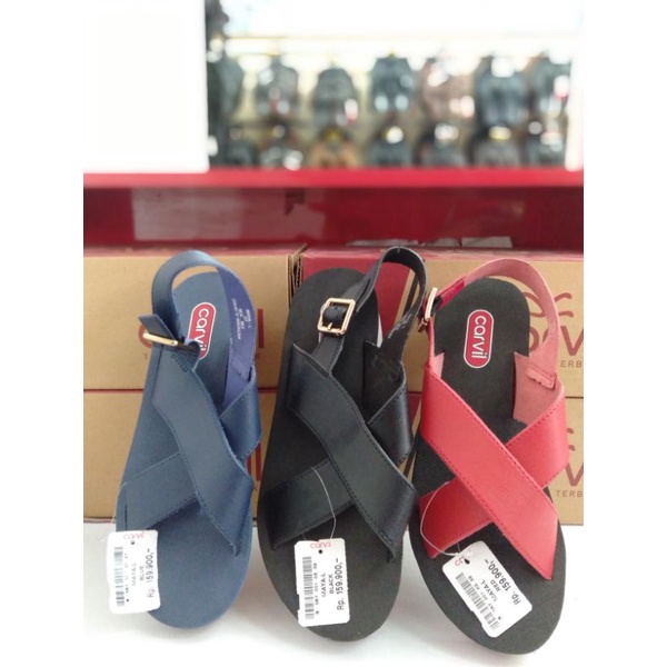 CARVIL SANDAL WEDGES WANITA MAYA-L sendal carvil wanita original