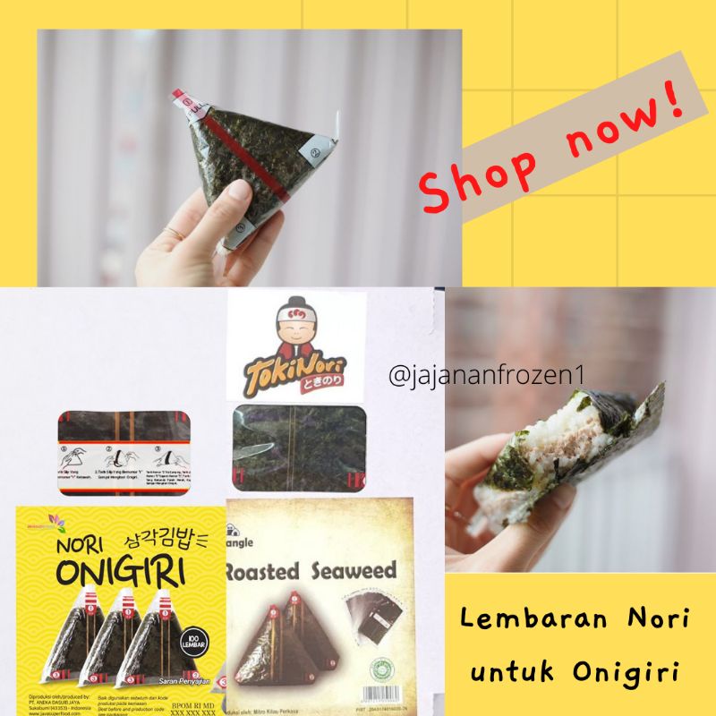 ONIGIRI 1 Lembar | Lembaran Nori Wrapper Bungkus Onigiri Triangle