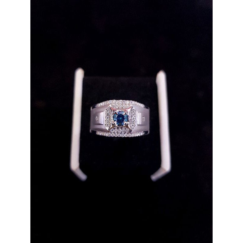 p.paladium cowo berlian biru dan putih asli