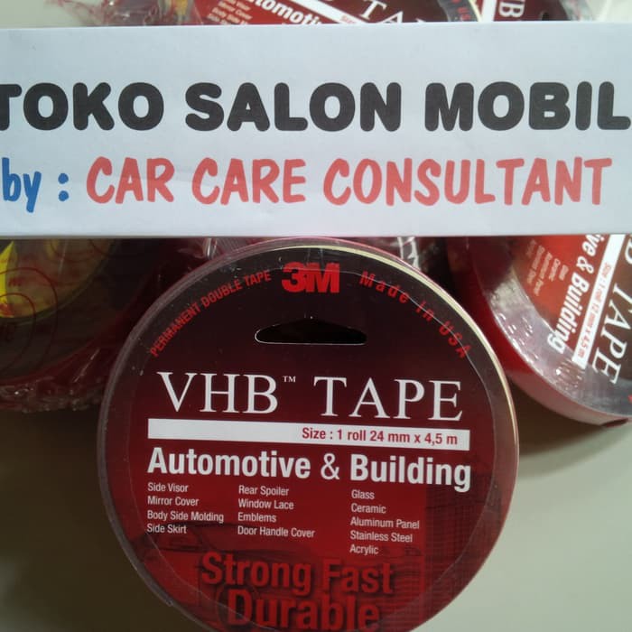 

MURAH DOUBLE TAPE 3M - VHB - 24MM X 4.5 MTR - BUAT AUTOMOTIVE & BUILDING