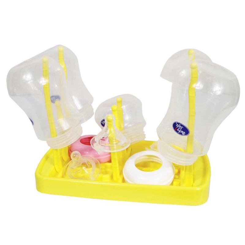 Baby Safe Bottle Drying Rack/Rak botol travel bayi / Rak Botol Susu Bayi Babysafe DR08Y DR08B