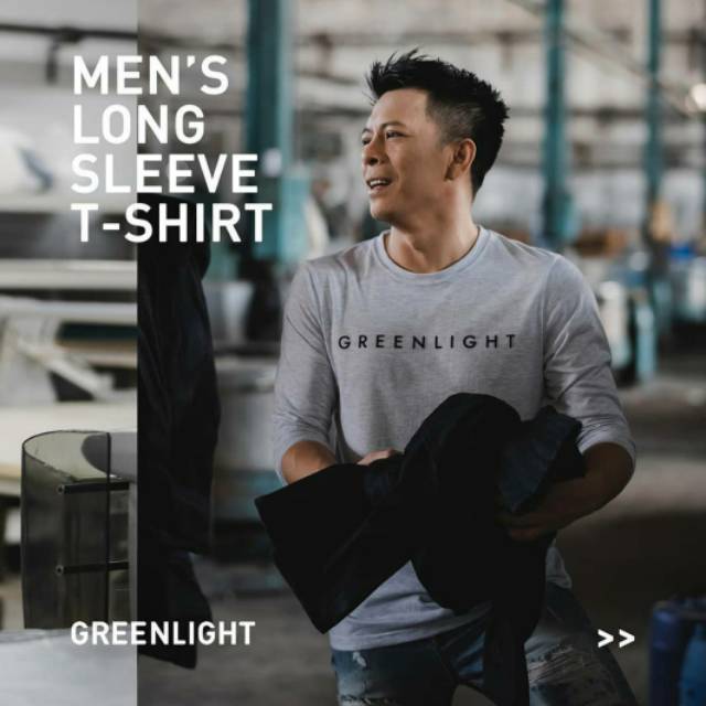 Kaos lengan panjang greenlight ORIGINAL