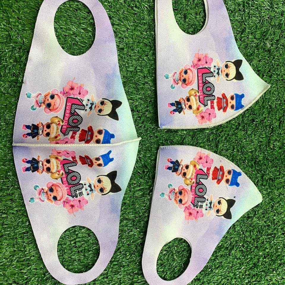 Masker Kain Scuba Anak Anak Gambar Kartun Karakter Lol Shopee Indonesia