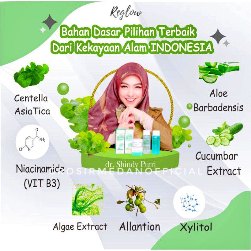 (FREE GIFT EMAS) - REGLOW SKINCARE GLOWING BY DR SHINDY PUTRI - ORIGINAL 100%