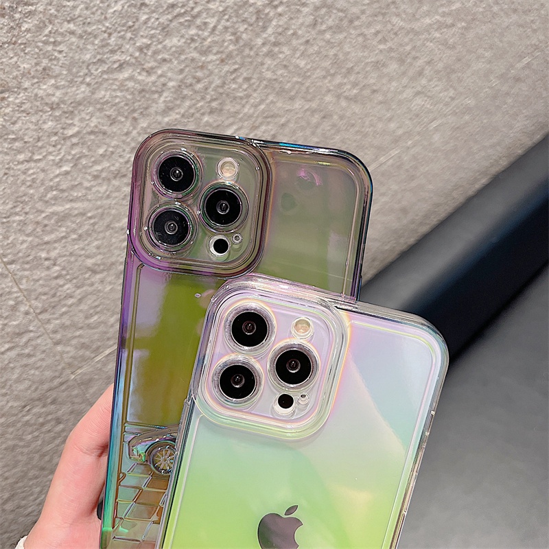 Soft Case Warna Laser Polos Untuk Iphone 11 12 13 Pro Max Xr X Xs Max Se 2020 7 8 Plus