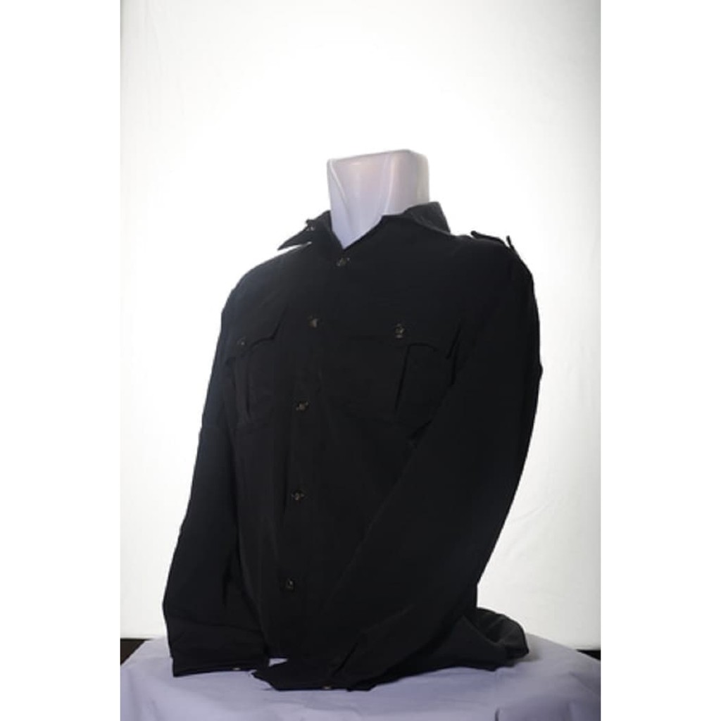 Seragam PSH Safari Security Lengan Panjang Biru Dongker |Safari Satpam