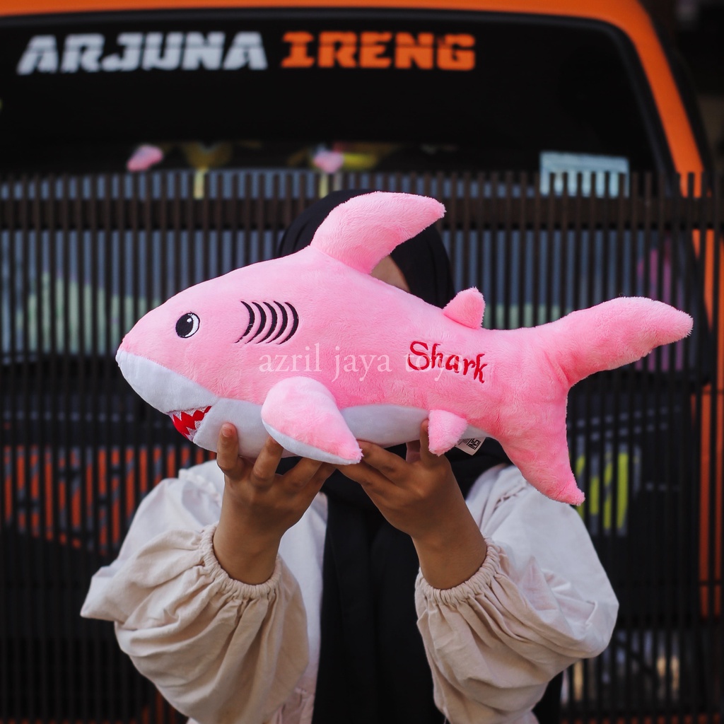 Boneka Hiu Shark Jumbo Imut Lucu Murah Bahan Halus Dan Empuk Standar SNI