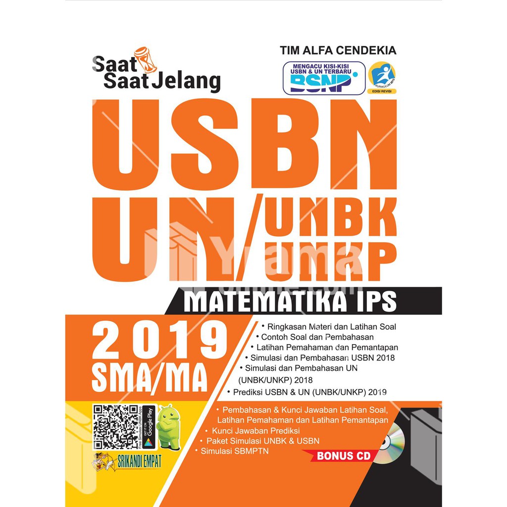 Buku Saat Saat Jelang Un Usbn Unbk Unkp Matematika Ips Sma Ma 2019