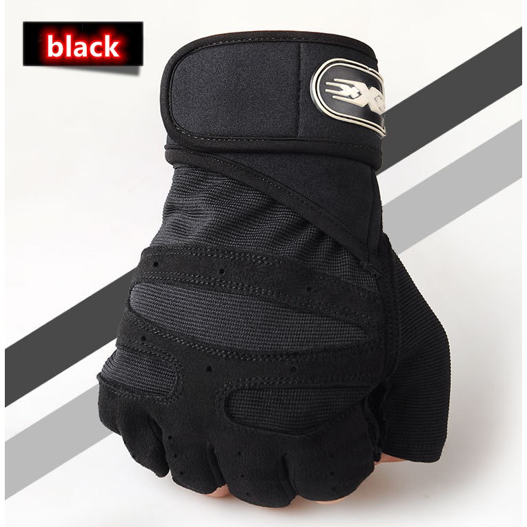 Fitness gloves sports thickened protective gym gloves breathable equipment training half finger