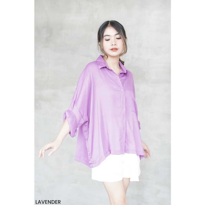 Megumi Kemeja Oversized Shirt Atasan Wanita