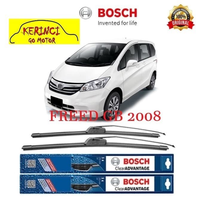 WIPER BOSCH CLEAR ADVANTAGE HONDA FREED GB 2008 26&quot; &amp; 14&quot; SEPASANG