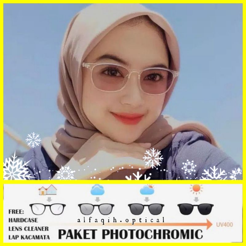 Frame Kacamata Photocromic Wanita 2135 / Kacamata Minus Photocromic / Kacamata Photocromic Minus