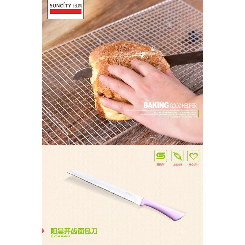 suncity stainless bread knife / pisau roti